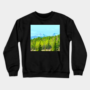 Rocky Mountain illustration. Crewneck Sweatshirt